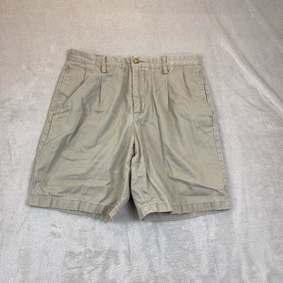 Nautica Men's Shorts 32W The Danforth 100% Cotton Khaki Casual - Picture 12 of 13